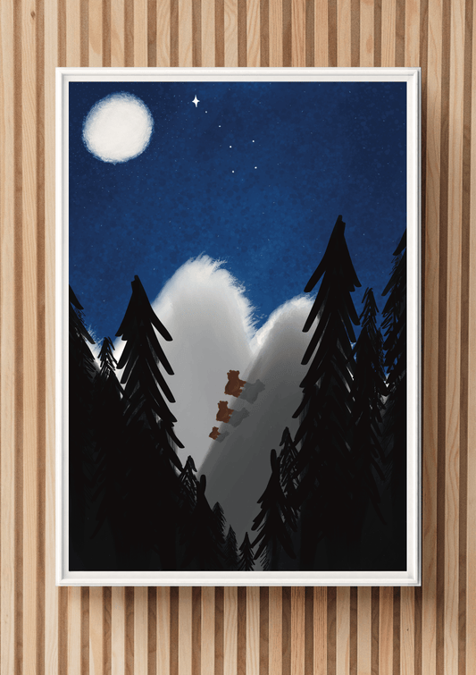 Bear Family Nursery Poster (Canva customisation)